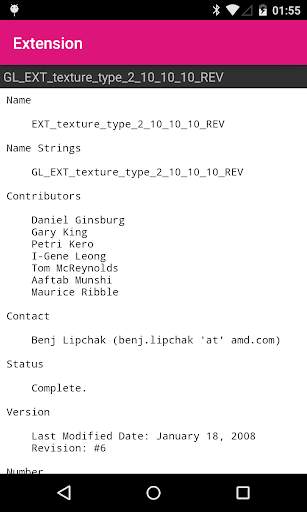 GLView Extensions Viewer screenshot 3