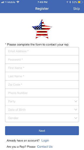 Political App screenshot 2