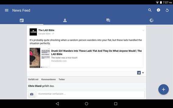 Touch for Facebook® screenshot 3