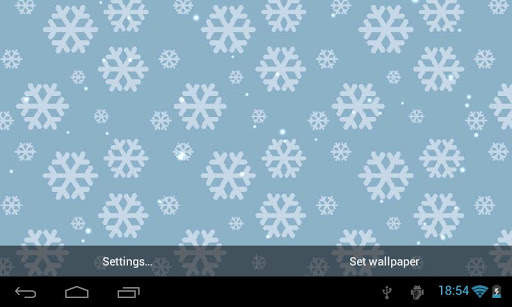 Snowfall 3D Live Wallpaper screenshot 2