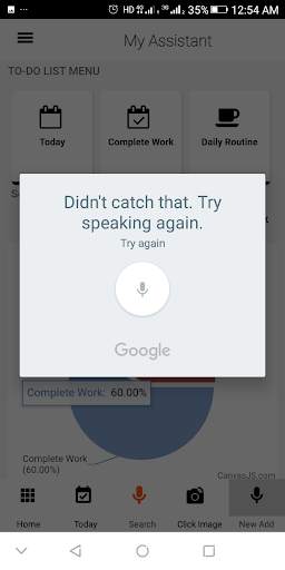 my assistant : To List and and task  to voice cmd screenshot 7