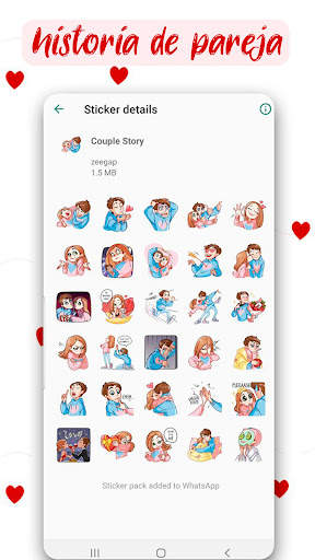Pegatina de amor para Whatsapp-romántico WASticker screenshot 4