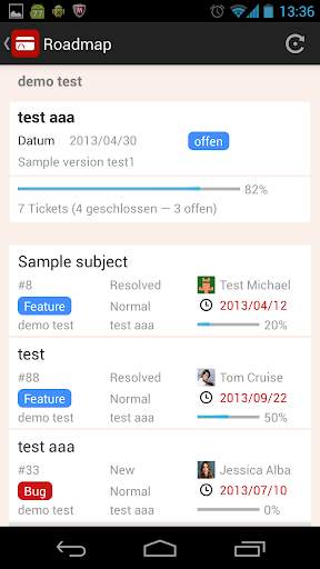 RedminePM - Redmine Client-App screenshot 1