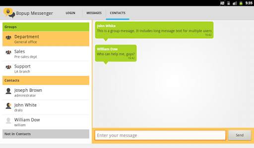 Bopup Messenger: Self-hosted, corporate and secure screenshot 9