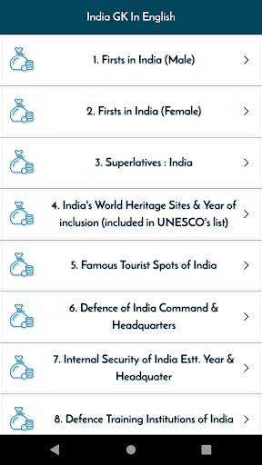 India GK In English Offline screenshot 6