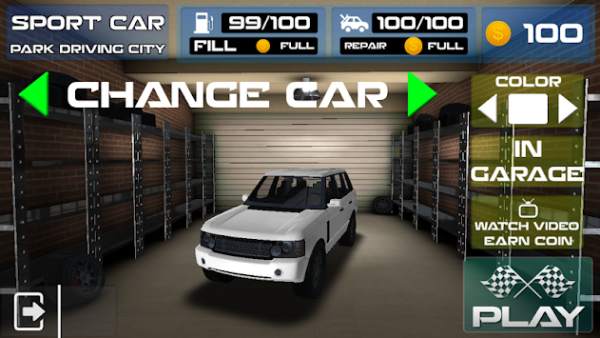 Sport Car Park Driving City screenshot 2