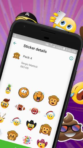 HD Emoji Stickers For WhatsApp (WAStickerApps) screenshot 6