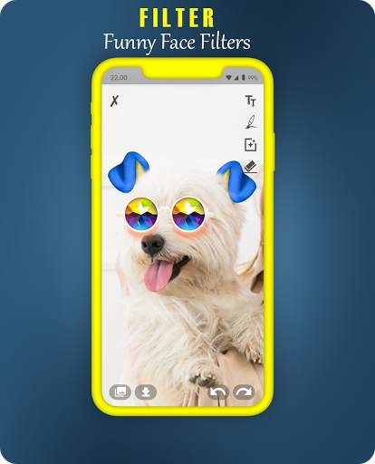 Camera Face Selfi Crown-Stickers Snapchat Editor screenshot 5