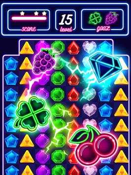 Jewel Glowing Neon Crush screenshot 3
