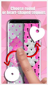 Sequin Flip Live Wallpaper Heart screenshot 1