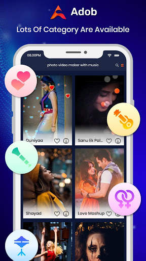 Adob : Video Editor, Photo video maker with music screenshot 1