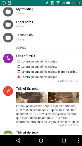 Folder Notes screenshot 1