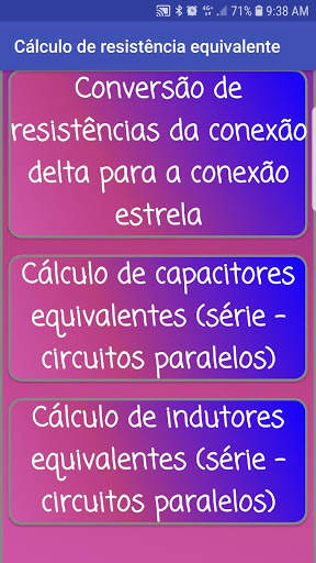 Cálculo da resistência equivalente screenshot 2
