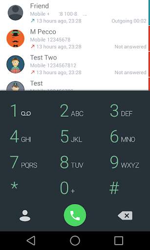 Material Light Green for ExDialer screenshot 1