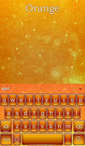 Orange Animated Keyboard स्क्रीनशॉट 2