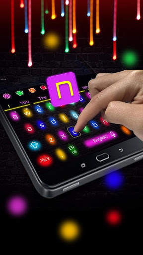 Sparkle Neon Lights  Keyboard Theme स्क्रीनशॉट 2