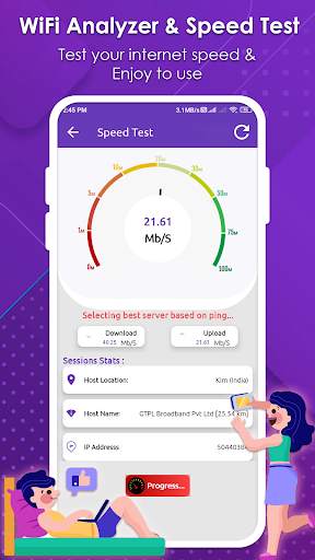 Auto Connect Wifi & Speed Test screenshot 2