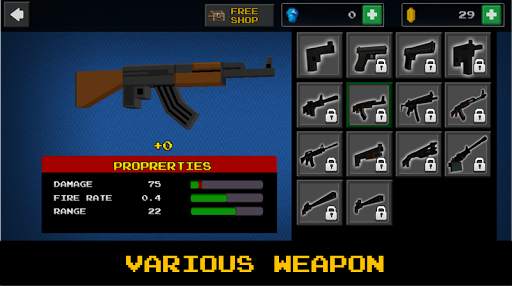 Pixel Z Hunter - Zombie Hunter screenshot 3