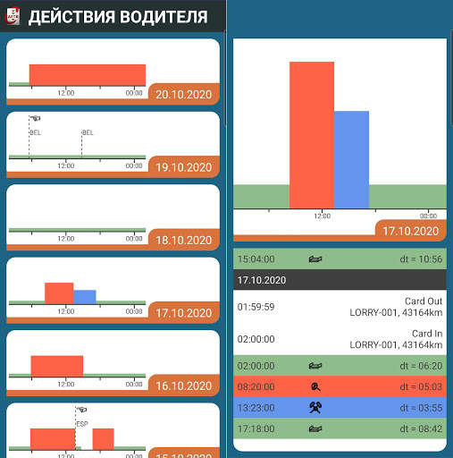 Mini Manager Помощник тахографа и дальнобойщика скриншот 6