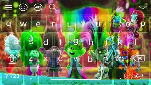 Trolls world tour keyboard screenshot 2