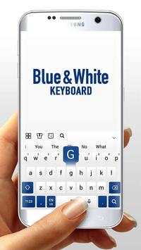 Blue White Keyboard screenshot 1