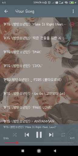 Songs Of BTS Offline screenshot 4