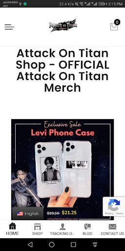 Attack On Titan Shop screenshot 2