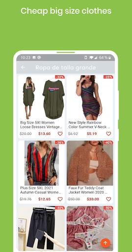 Plus size clothing, Shopping online plus size app screenshot 4