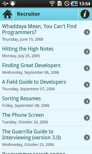 Joel on Software - Android App screenshot 3