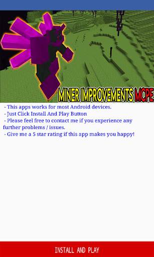 Addon Miner Improvements for Minecraft PE screenshot 1