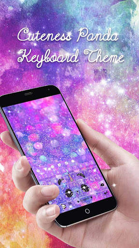 Cute Panda Keyboard Theme screenshot 1