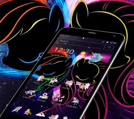 Black Neon Unicorn Theme screenshot 7