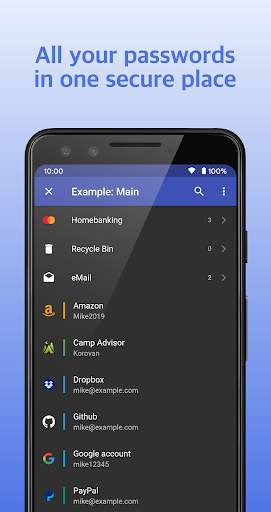 KPass: password manager 2 تصوير الشاشة