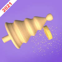Wood Turning carving - Shop Paint logo
