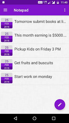 Notepad Easy Notes – Notepad for Android 5 تصوير الشاشة