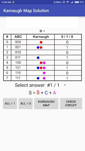 Karnaugh Kmap Solver (FREE) screenshot 2