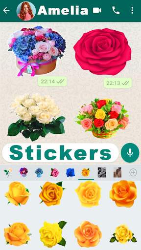 Flowers Stickers for WhatsApp - WAStickerApps screenshot 2