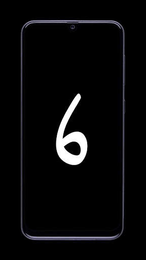 Oled Screen Number Wallpaper : Save Power Mode screenshot 6