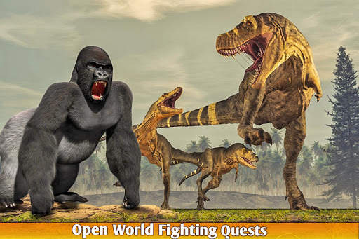 Angry Gorilla City Battle: Dinosaur Survival Games screenshot 17