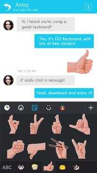 Keyboard Sticker Hand Emotes screenshot 3