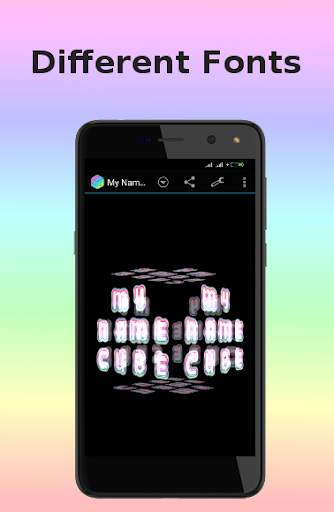 My Name Cube Live Wallpaper,Text Wallpaper Maker screenshot 3