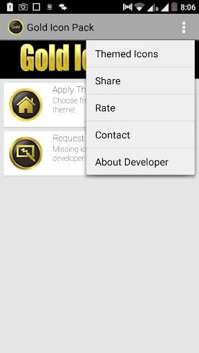 New Gold Icon Pack Free 2 تصوير الشاشة