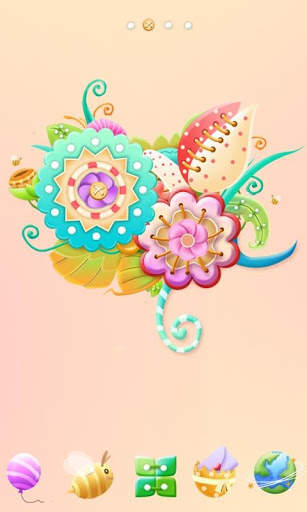 Cute garden GO Launcher Theme screenshot 1