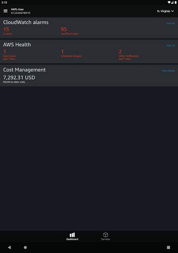 AWS Console screenshot 18