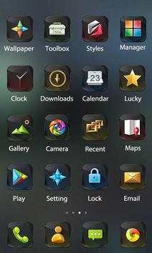 Black Gem Theme -ZERO Launcher screenshot 2