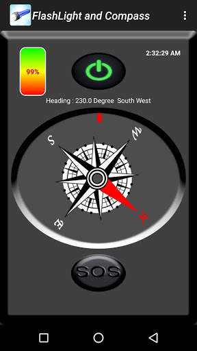 Flashlight and Compass   SOS screenshot 6