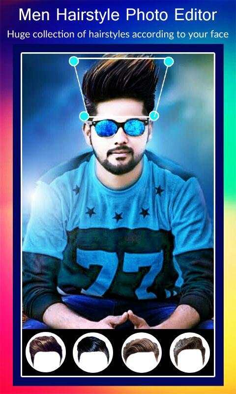 Stylish Men Photo Editor : Hairstyle, Sunglasses screenshot 4