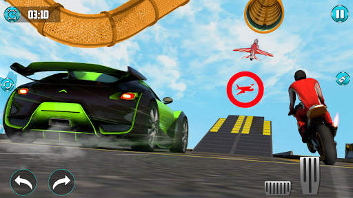 Superhero Transformation Car Racing Stunts Games screenshot 2