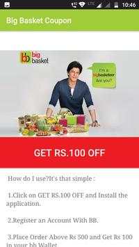 Big Basket Coupon screenshot 1