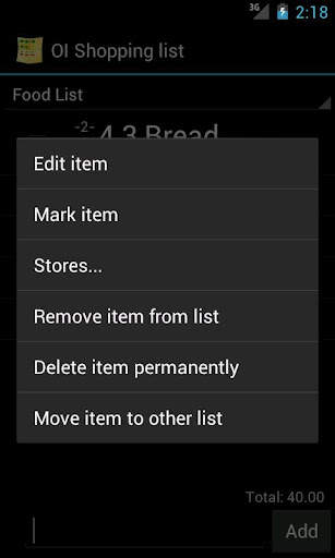 OI Shopping list screenshot 5
